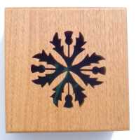 Thistle design - view of lid