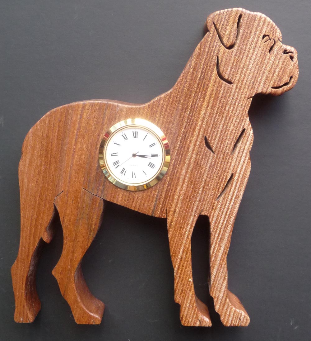 Bull Mastiff Clock