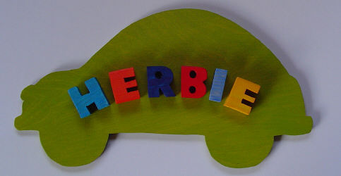 Herbie Car Nameplaque