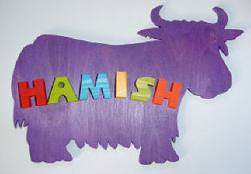 Highland Cow Nameplaque
