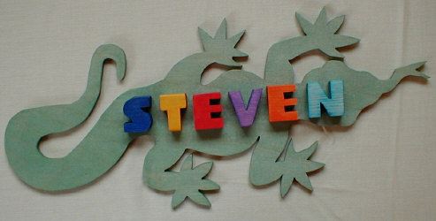 Lizard Nameplaque