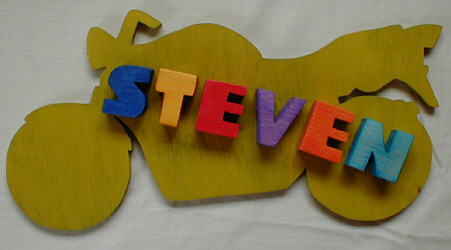 Motor Bike Nameplaque
