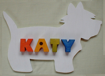 Westie Nameplaque